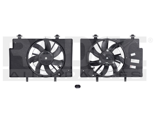 MOTOVENTILADOR FD FIESTA 11-17 L4 1.6 LTS P/RAD SENCILLO COMPLETO 2 PINES TY