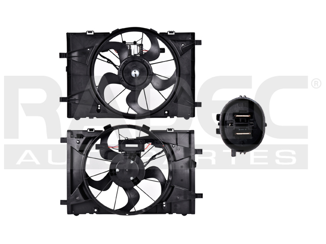 MOTOVENTILADOR FD FUSION 10-12 L4 2.5/V6 3.0 LTS P/RAD SENCILLO COMPLETO 2 PINES TY