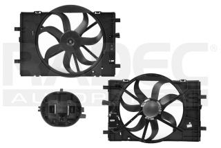 MOTOVENTILADOR FD FUSION 06-09 L4 2.3/V6 3.0 LTS P/RAD C/CONTROL SENCILLO COMPLETO 3 PINES KS