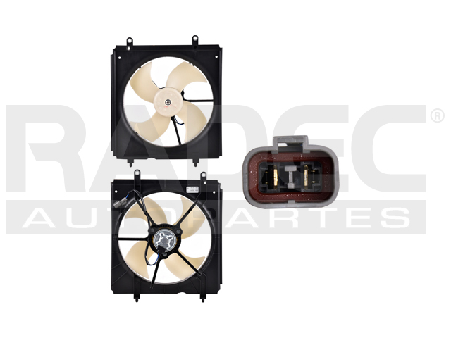 MOTOVENTILADOR HD ACCORD 98-02 L4 2.3 LTS P/RAD SENCILLO COMPLETO 2 PINES TY