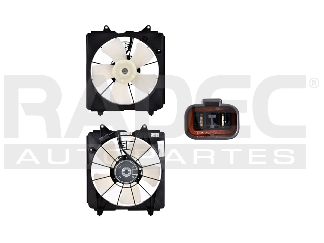 MOTOVENTILADOR HD CIVIC 06-11 L4 1.8 LTS AUT P/RAD SENCILLO COMPLETO 2 PINES KS