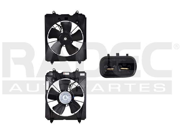 MOTOVENTILADOR HD CR-V 10-16 L4 2.4 LTS P/RAD SENCILLO COMPLETO 2 PINES KS