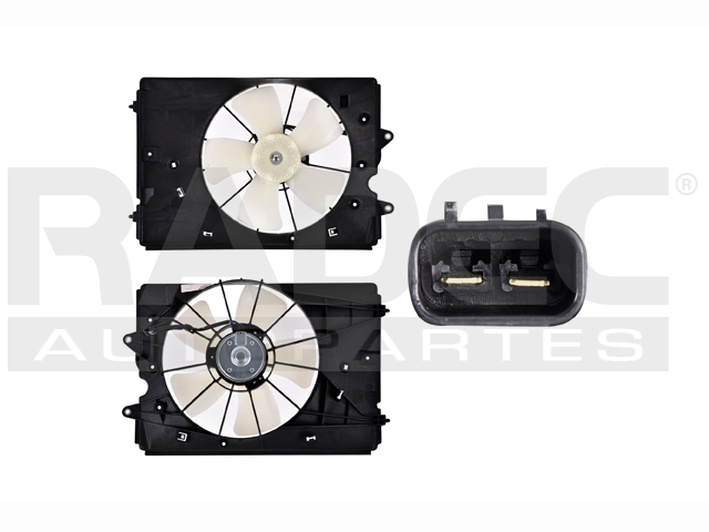 MOTOVENTILADOR HD PILOT 09-15 V6 3.5 LTS P/RAD SENCILLO COMPLETO 2 PINES KS