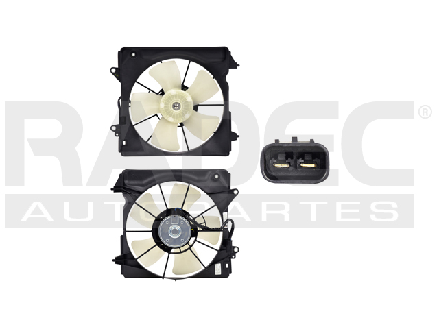 MOTOVENTILADOR HD HR-V 16-22 L4 1.8 LTS P/RAD SENCILLO COMPLETO 2 PINES KS