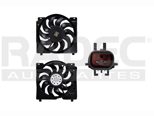 MOTOVENTILADOR JP CHEROKEE 97-01 L6 4.0 LTS P/RAD SENCILLO COMPLETO 2 PINES KS