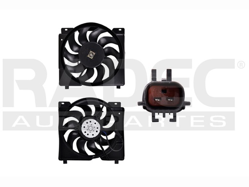 MOTOVENTILADOR JP CHEROKEE 97-01 L6 4.0 LTS P/RAD SENCILLO COMPLETO 2 PINES KS