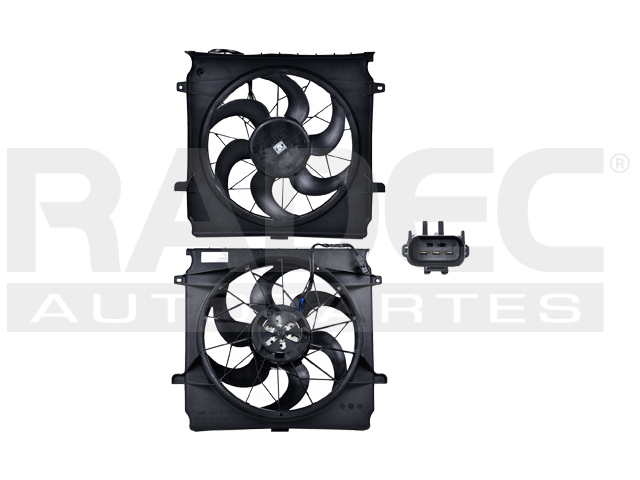 MOTOVENTILADOR JP LIBERTY 04-07 L4 2.4/V6 3.7 LTS P/RAD SENCILLO COMPLETO 3 PINES KS