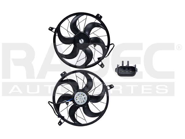 MOTOVENTILADOR JP LIBERTY 04-07 V6 3.7 LTS P/RAD ASPAS Y MOTOR 3 PINES TY