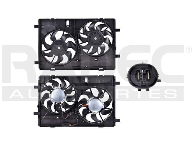 MOTOVENTILADOR MZ 6 09-10 L4 2.5/V6 3.7 LTS DOBLE COMPLETO 2 PINES TY
