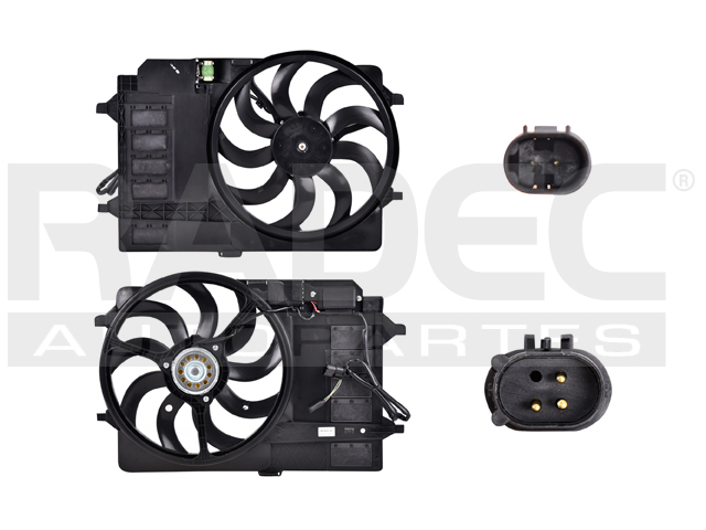 MOTOVENTILADOR MN COOPER 02-03 L4 1.6 LTS P/RAD C/RESISTENCIA C/RELAY SENCILLO COMPLETO 2 Y 3 PINES KS
