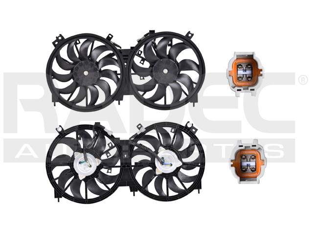 MOTOVENTILADOR NS MURANO 09-14 V6 3.5 LTS DOBLE COMPLETO 4 Y 4 PINES TY
