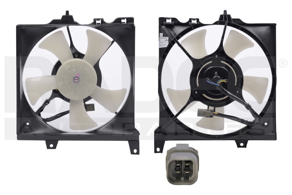 MOTOVENTILADOR NS SENTRA 91-94 L4 1.6, 2.0L P/RAD SENCILLO COMPLETO 4 PINES KS