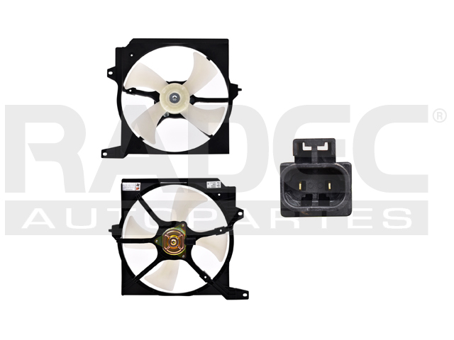 MOTOVENTILADOR NS TSURU 95-17/SENTRA 95-00 L4 1.6 LTS STD P/RAD SENCILLO COMPLETO 2 PINES TW