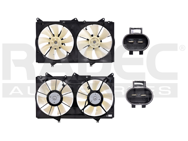 MOTOVENTILADOR TY CAMRY 02-06 V6 3.0 LTS DOBLE COMPLETO 2 Y 2 PINES TW