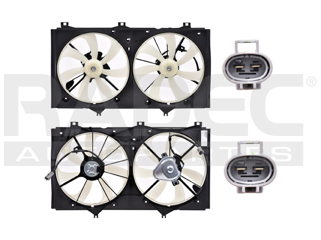 MOTOVENTILADOR TY CAMRY 07-11 L4 2.4 LTS DOBLE COMPLETO 2 Y 2 PINES TY
