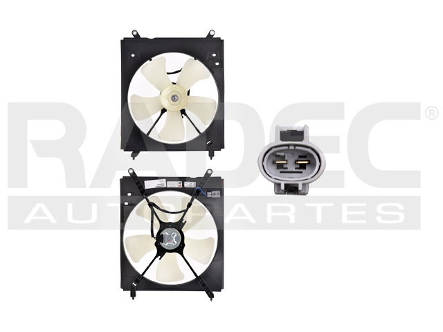 MOTOVENTILADOR TY CAMRY 97-98 L4 2.2 LTS P/RAD SENCILLO COMPLETO 2 PINES TW