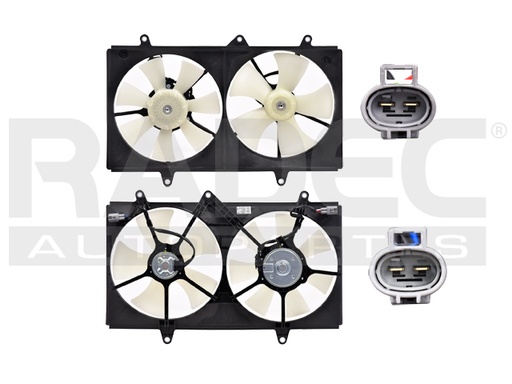 MOTOVENTILADOR TY COROLLA 98-02 L4 1.8 LTS DOBLE COMPLETO 2 Y 2 PINES TW