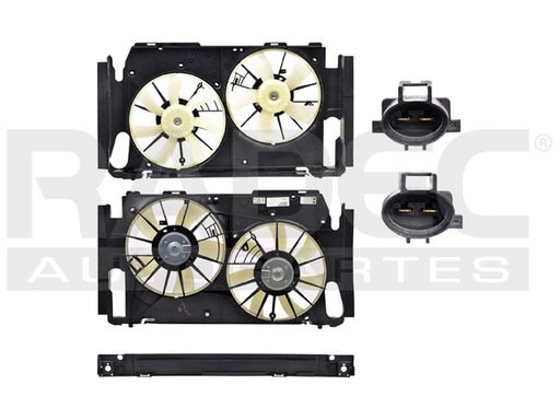 MOTOVENTILADOR TY RAV 4 06-12 L4 2.4, 2.5L HECHO EN JAPON DOBLE COMPLETO 2 Y 2 PINES TY