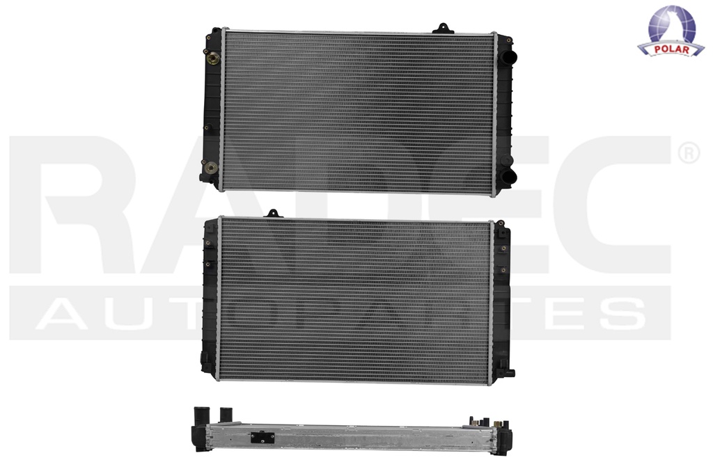 RADIADOR AD A8 00-03 V8 4.2 LTS C/S AA AUT 28 1/3X17 1/4X42MM ALUM SOLD POLAR
