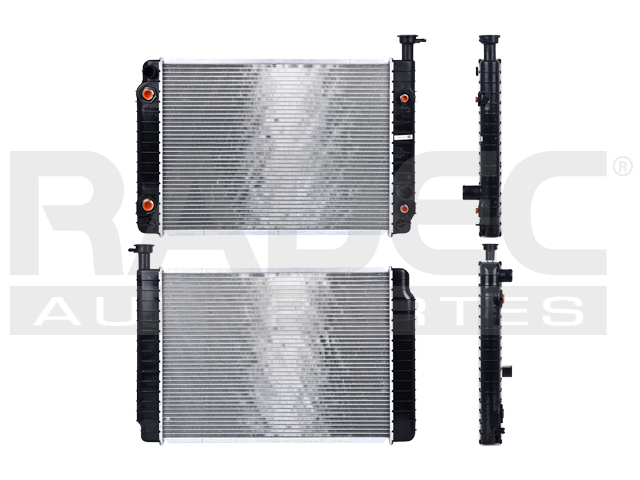 RADIADOR CV ASTRO/SAFARI 85-94 V6 4.3 LTS AUT 2 ENFRIADORES S/AA 23 5/8X17 1/4X26MM ALUM SOLD POLAR