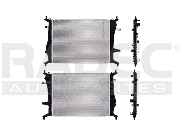 RADIADOR CV AVEO 18-23 L4 1.5 LTS STD C/AA 23 1/2X15 2/3X16MM ALUM SOLD POLAR