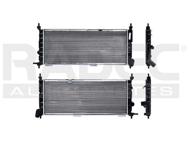 RADIADOR CV CHEVY 94-12 L4 1.4/1.6 LTS LARGO C/AA STD 26 7/9X10 1/2X26MM ALUM SOLD VALEO