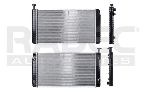 RADIADOR CV VAN EXPRESS/CARGO VAN 96-02 V6 V8 4.3, 5.0, 5.7 LTS 2 ENFRIADORES C/S AA AUT 30 3/7X17 1/4X32MM ALUM SOLD POLAR