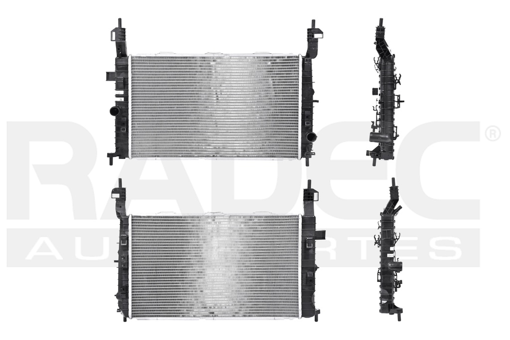 RADIADOR CV MERIVA 04-06 L4 1.8 LTS C/AA STD 24X14X26MM ALUM SOLD NAC