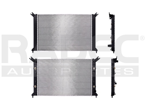 RADIADOR CV SILVERADO 11-18 V8 5.3, 6.0 LTS C/AA AUT 34X23 1/7X22MM ALUM SOLD POLAR