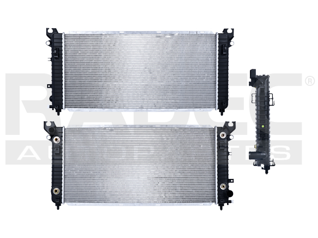 RADIADOR CV SILVERADO 14-18 V6 4.3 V8, 5.3, 6.2 LTS C/S AA AUT ENFRIADOR DE MOTOR LADO IZQUIERDO 34X16 6/7X22MM ALUM SOLD POLAR