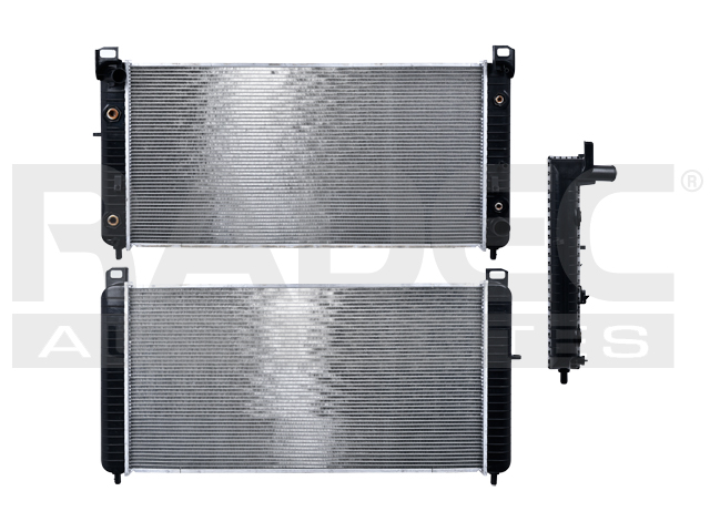 RADIADOR CV SILVERADO/2500HD/3500 01-02 V8 8.1 LTS DOBLE ENFRIADOR C/S AA AUT 37 4/5X19 1/5X32MM ALUM SOLD POLAR