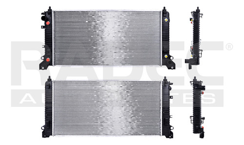 RADIADOR CV SILVERADO 14-18 V6 4.3 V8, 5.3, 6.2 LTS C/S AA AUT ENFRIADOR DE MOTOR LADO DERECHO 34X16 6/7X22MM ALUM SOLD POLAR