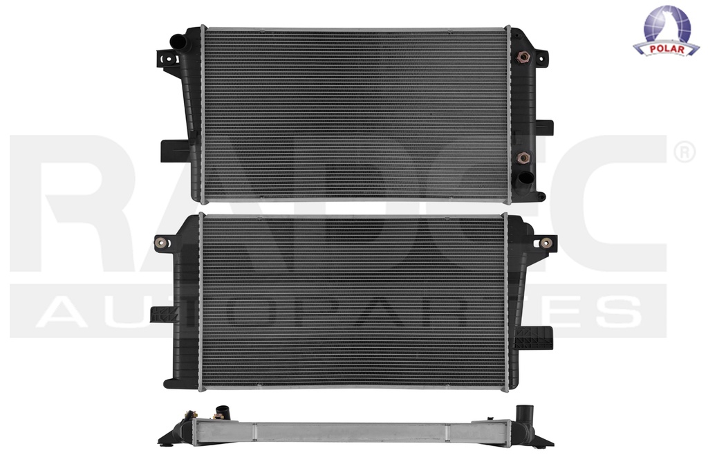 RADIADOR CV SILVERADO HD 01-05 V8 6.6 LTS DIESEL C/S AA AUT 34X19 1/5X56MM ALUM SOLD POLAR