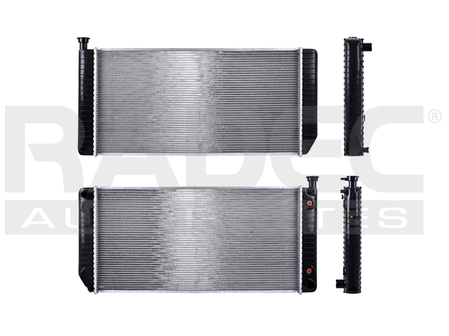 RADIADOR CV SILVERADO/SUBURBAN 95-00 V8 5.0, 5.7 LTS C/S AA AUT 34X17 1/4X26MM ALUM SOLD POLAR