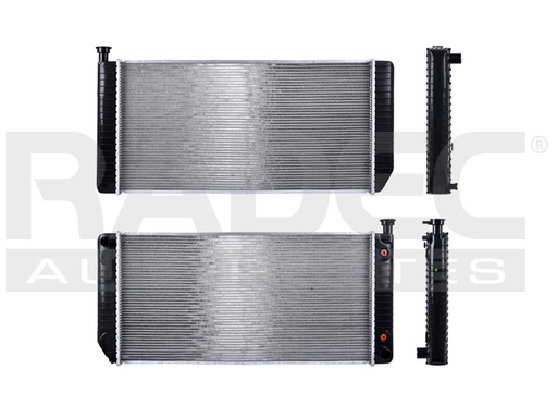 RADIADOR CV SILVERADO/SUBURBAN 95-00 V8 5.0, 5.7 LTS C/S AA AUT 34X17 1/4X26MM ALUM SOLD POLAR