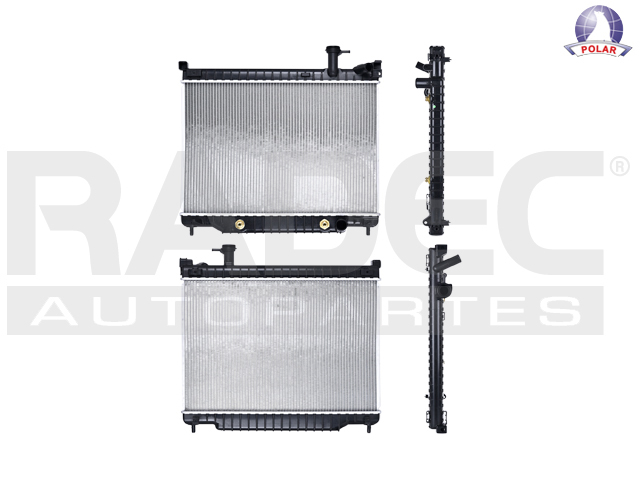 RADIADOR CV TRAIL BLAZER/ENVOY/RAINIER/ASCENDER 03-09 V8 5.3, 6.0 LTS C/AA AUT 18 1/9X26 2/7X26MM ALUM SOLD POLAR