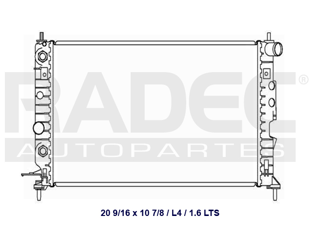 RADIADOR CV VECTRA 04-06 V6 2.5 LTS AUTOMATICO