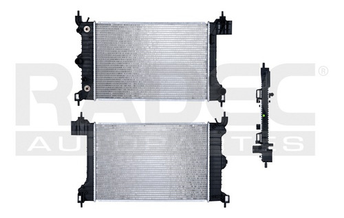 RADIADOR CV SONIC 12-19 L4 1.4, 1.6, 1.8 LTS C/AA AUT 21 2/3X14 1/2X16MM ALUM SOLD POLAR