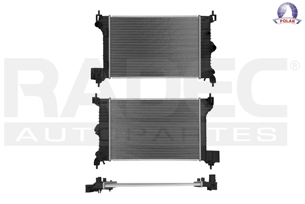 RADIADOR CV SONIC 12-19 L4 1.6, 1.8 LTS C/AA STD 21 2/3X14 1/2X16MM ALUM SOLD POLAR