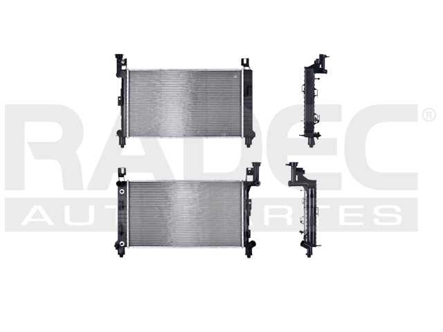 RADIADOR DG CARAVAN/VOYAGER 93-95 L4 2.5/V6 3.3, 3.8 LTS C/S AA AUT 25 4/5X14 7/8X32MM ALUM SOLD POLAR
