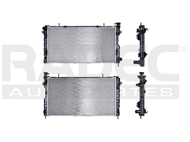 RADIADOR CR CARAVAN 05-07 L4 2.4 LTS AUT C/S AA 30 1/4X16X32MM ALUM SOLD POLAR