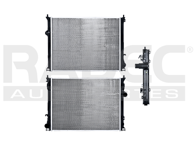 RADIADOR CR 300/CHALLENGER/CHARGER 09-19 V6 V8 2.7, 3.5, 3.6, 5.7, 6.1 LTS C/S AA STD 24X18 3/7X42MM ALUM SOLD POLAR