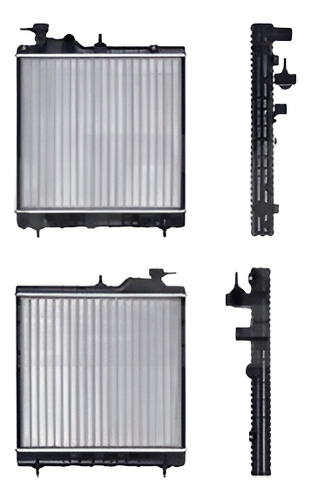 RADIADOR DG ATOS 00-04 L4 1.0 LTS S/AA STD 14X15 3/5X34MM ALUM MEC POLAR