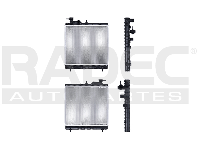 RADIADOR DG ATOS 00-04 L4 1.0 LTS S/AA STD 14X15 3/5X34MM ALUM SOLD POLAR