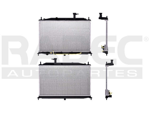 RADIADOR DG ATTITUDE 06-12 L4 1.4,1.5,1.6 LTS C/S AA AUT 14 4/7X24 5/7X16MM ALUM SOLD POLAR