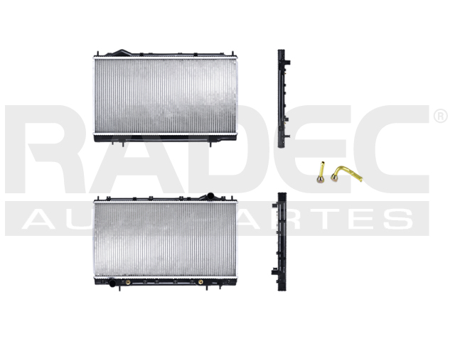 RADIADOR DG AVENGER/SEBRING/EAGLE TALON/ECLIPSE 95-99 L4 1.4, 2.0, 2.4 LTS C/S AA AUT 13 7/9X26 2/3X26MM ALUM SOLD POLAR