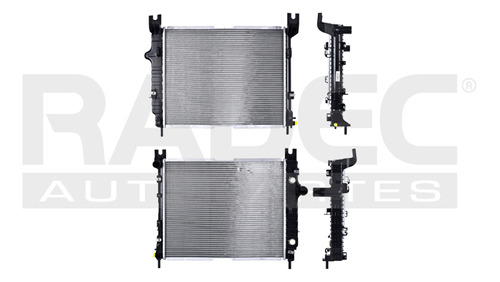 RADIADOR DG DAKOTA/DURANGO 00-04 L4 V6, V8 2.5, 3.7, 3.9, 4.7, 4.9, 5.9 LTS C/S AA AUT 23 1/2X18 3/7X32MM ALUM SOLD POLAR