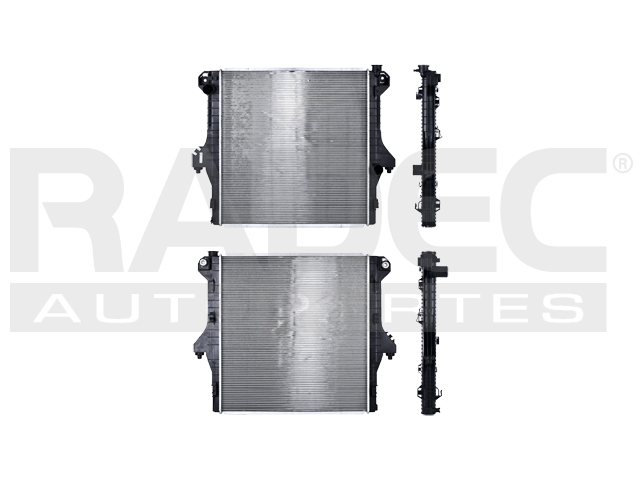 RADIADOR DG RAM 1500/2500/3500/4000/4500/5500 DIESEL 03-10 L6 5.9, 6.7 LTS AUT C/S AA 27X29X40MM ALUM SOLD POLAR