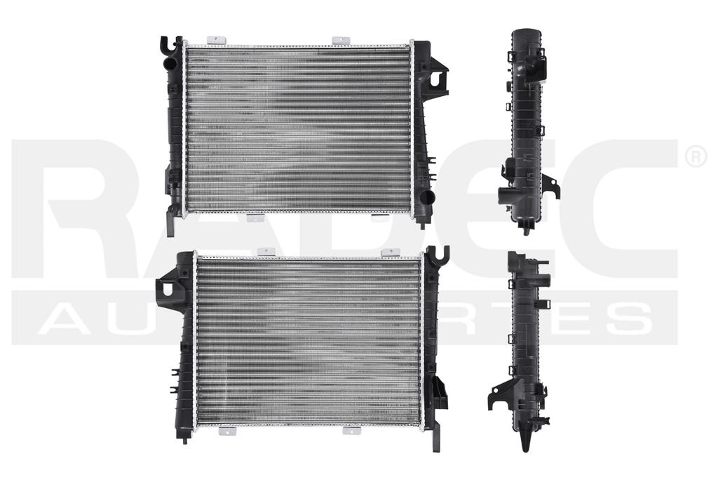 RADIADOR DG RAM/1500/2500/3500 00-04 V6, V8 3.7, 4.7 LTS C/S AA AUT 26 4/7X16 6/7X32MM ALUM MEC NAC