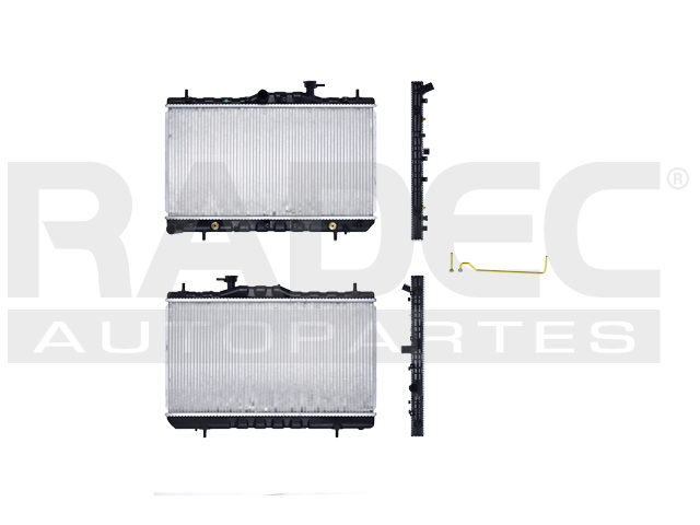 RADIADOR DG VERNA 05-10 L4 1.6 LTS C/S AA AUT 13 1/5X24 5/7X16MM ALUM SOLD POLAR